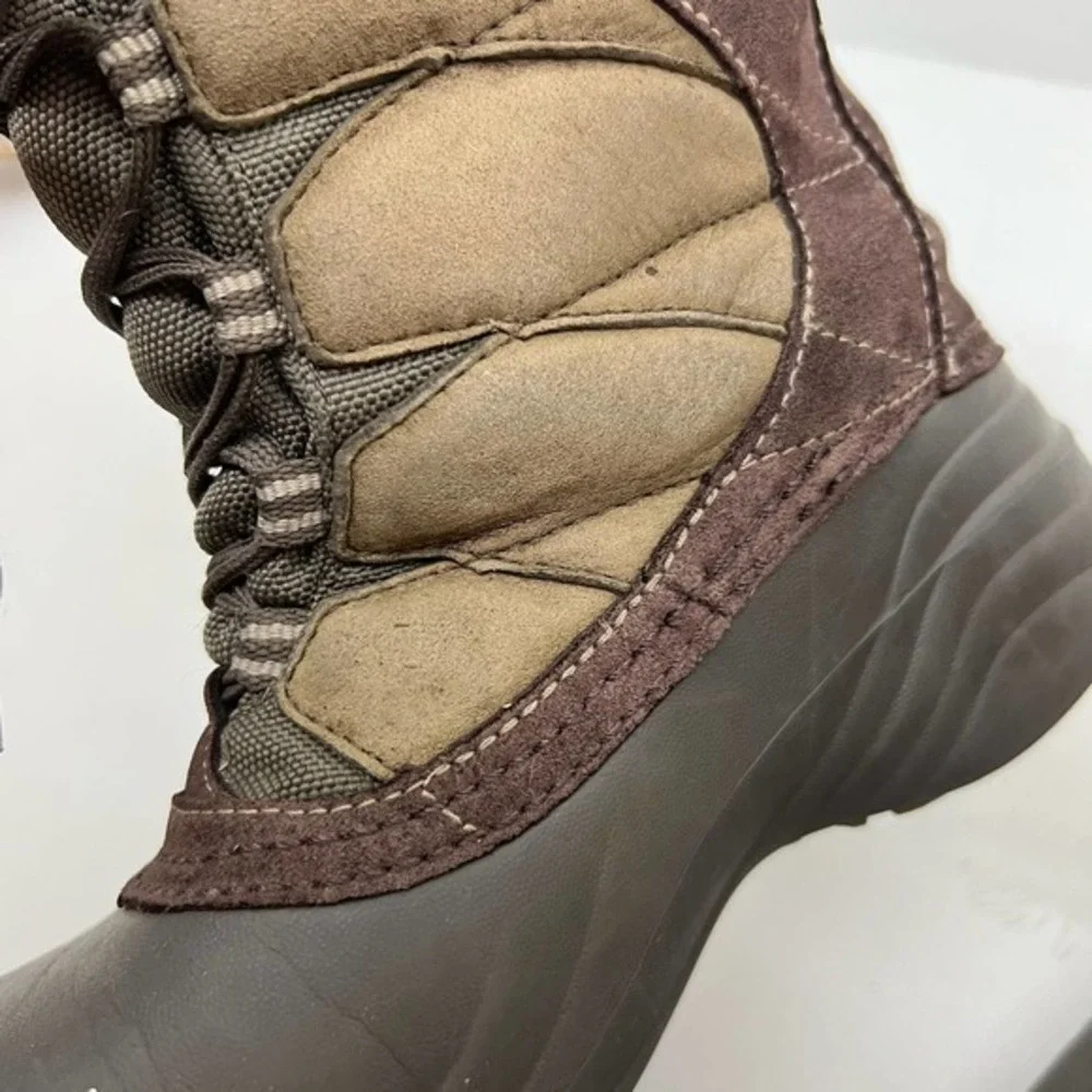 Columbia Sierra Summette Winter Snow Boots Brown waterproof warm women size 7